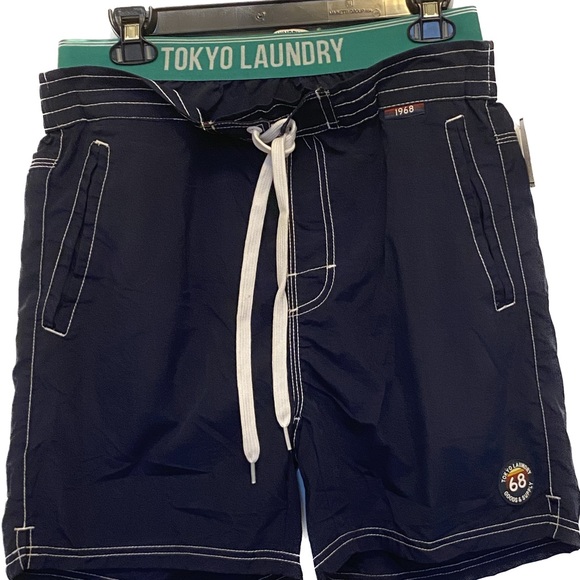 Tokyo Laundry New Men's Nylon Mesh Swimming Brief - Picture 1 of 9